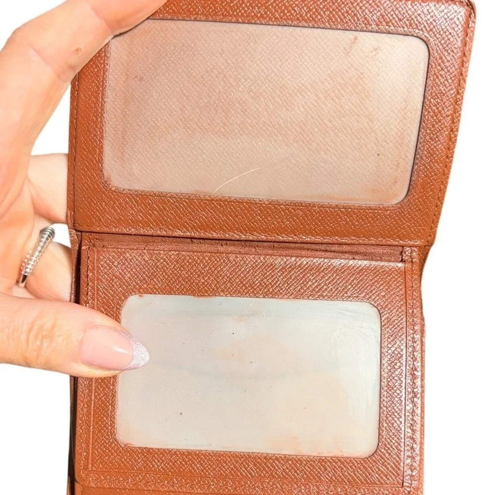 Louis Vuitton Monogram ID‎ Holder Wallet Brown Coated Canvas Made in France